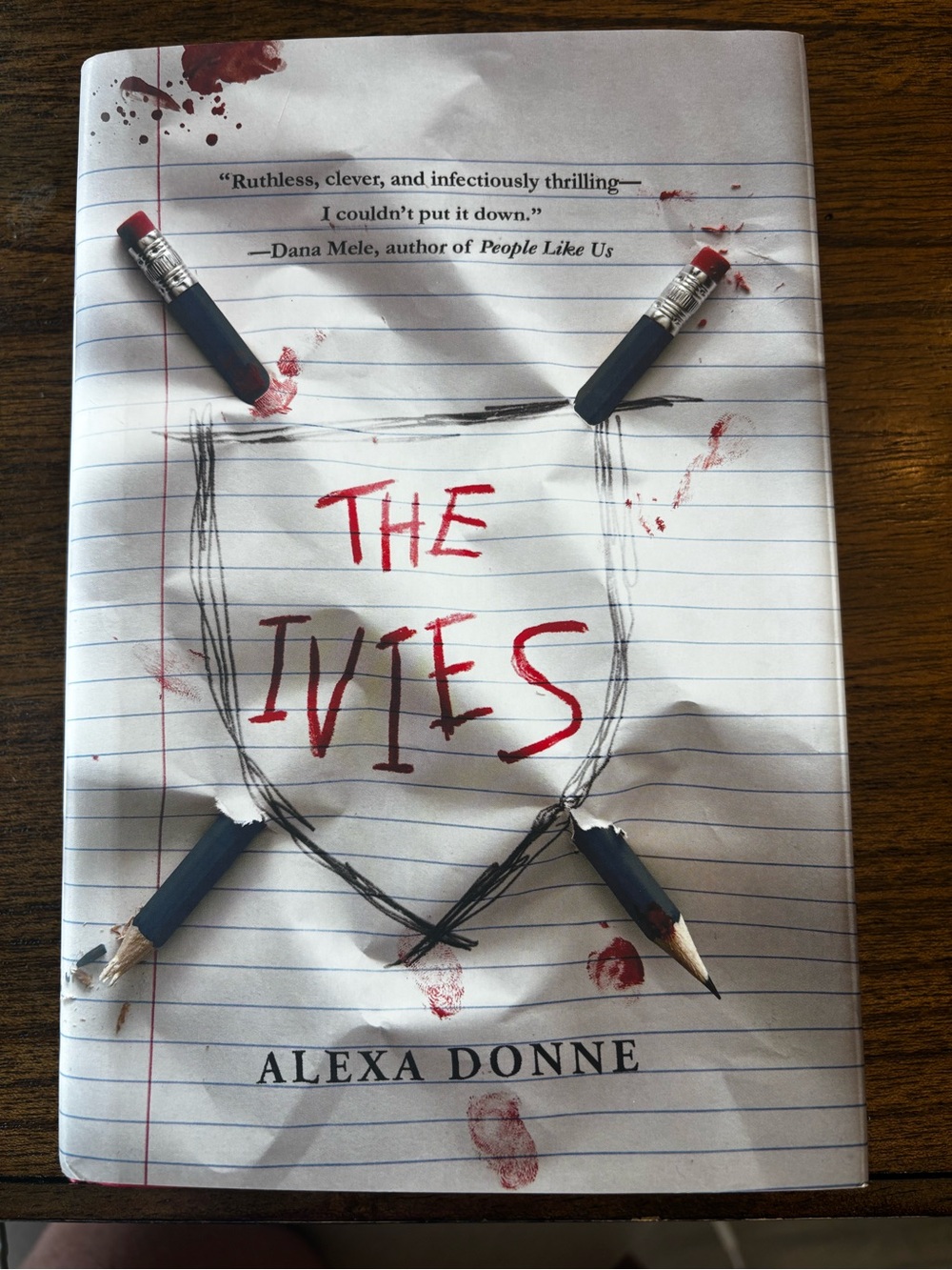 The Ivies Hardcover Book - White with Red Accents